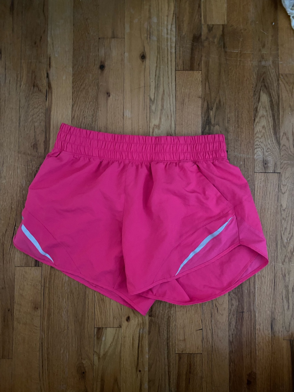Athletic Works Hot Pink Women's Athletic Shorts with Reflective Trim